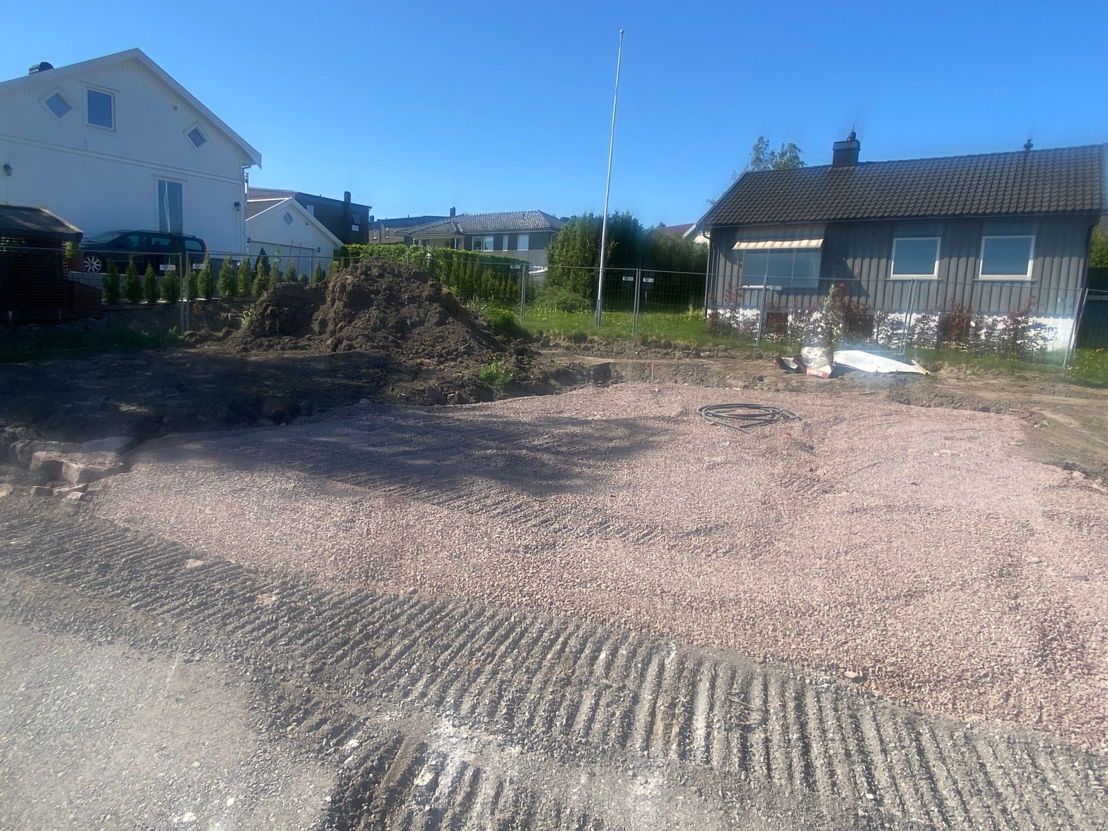 Ferdig grunnarbeider, klar til betongarbeider Galleribilde