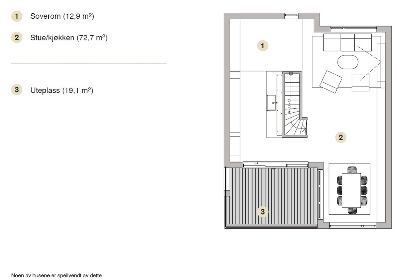Plantegning 2. etasje Galleribilde