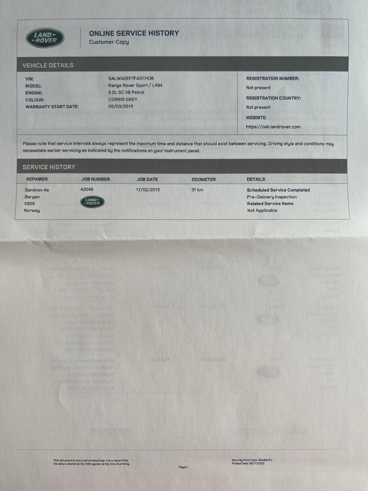 Hovedbilde av Land Rover Range Rover Sport