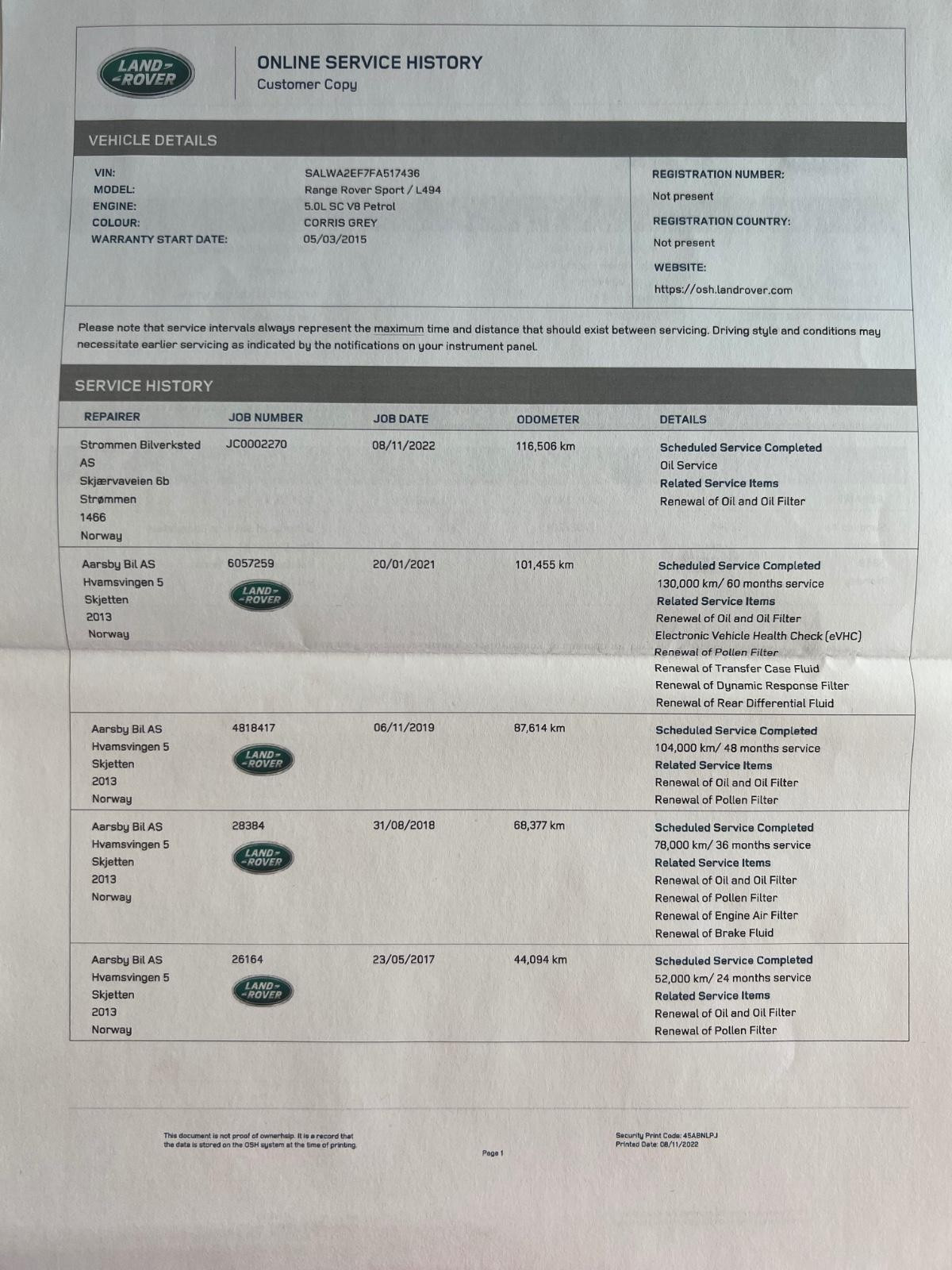 Hovedbilde av Land Rover Range Rover Sport