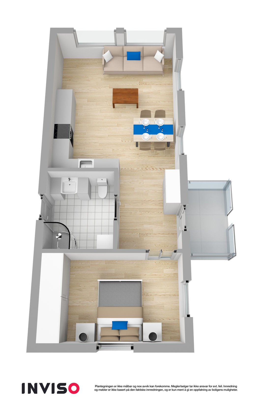 Oversikt fra boligprospekt når vi kjøpte i 2018 Galleribilde