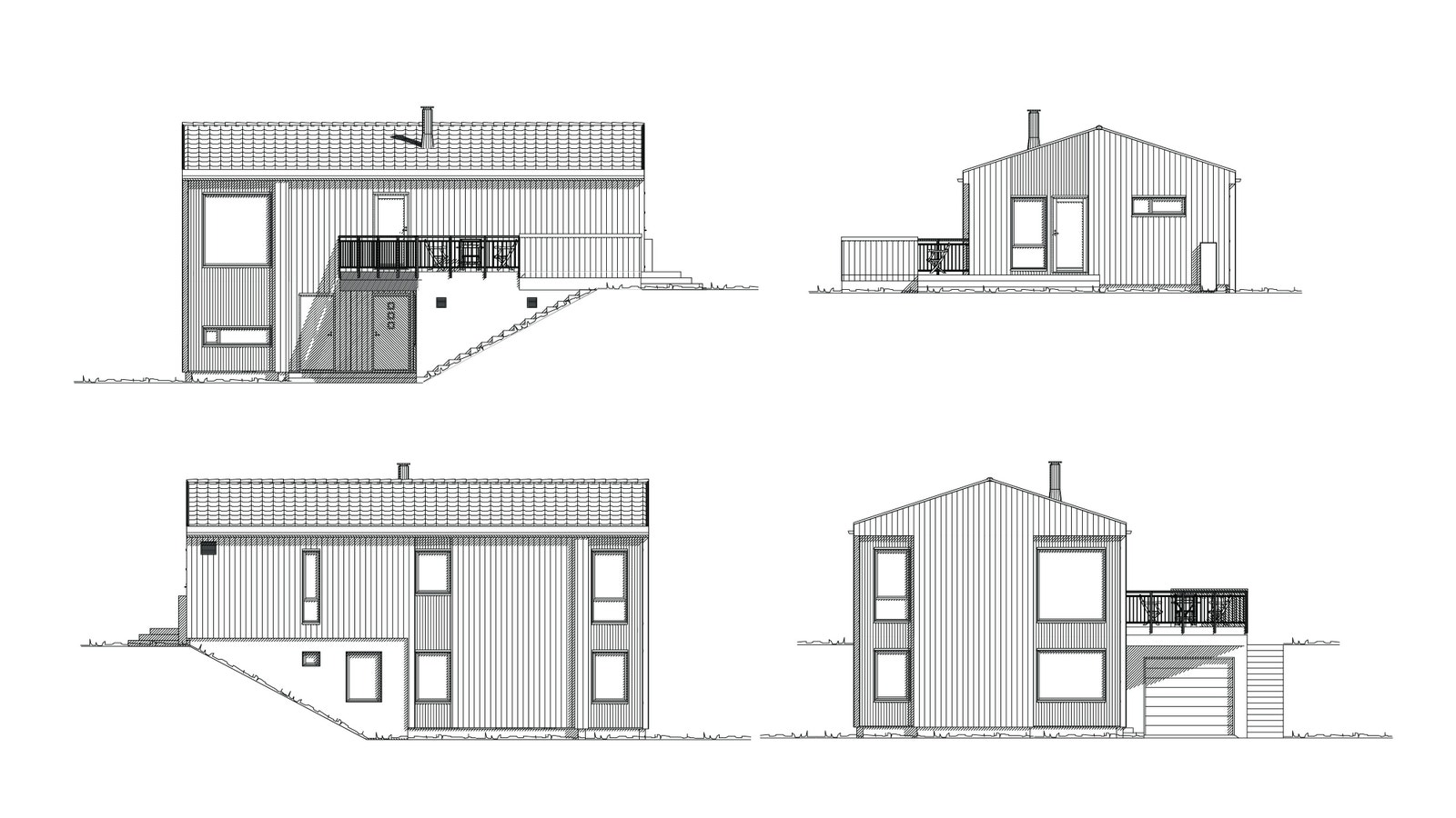 Strekbilder av boligen Galleribilde