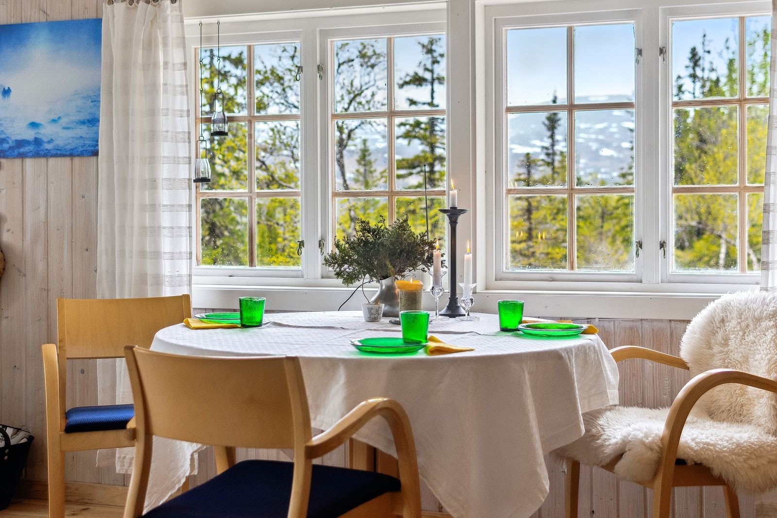 Spiseplass med utsikt Galleribilde