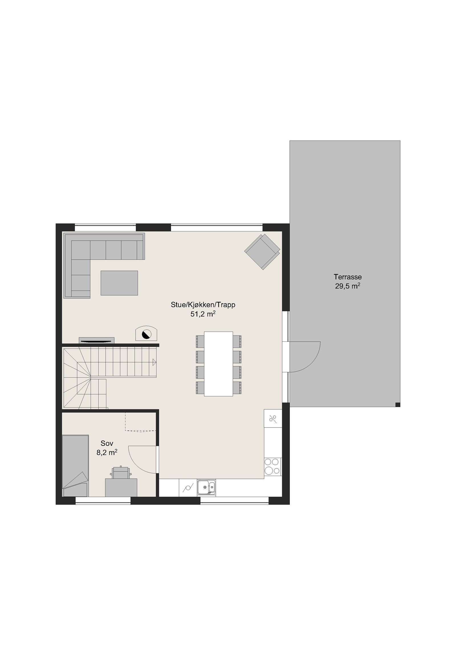 Bolig 2, Plan 2. etasje Galleribilde