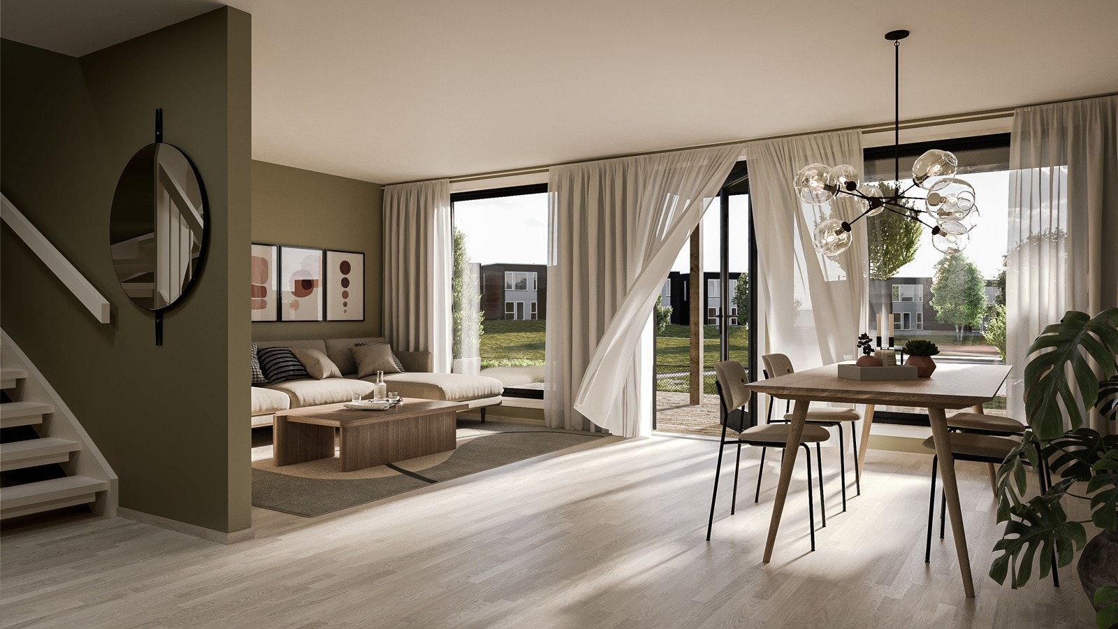 Innvendig illustrasjon stue. Avvik kan forekomme. Galleribilde