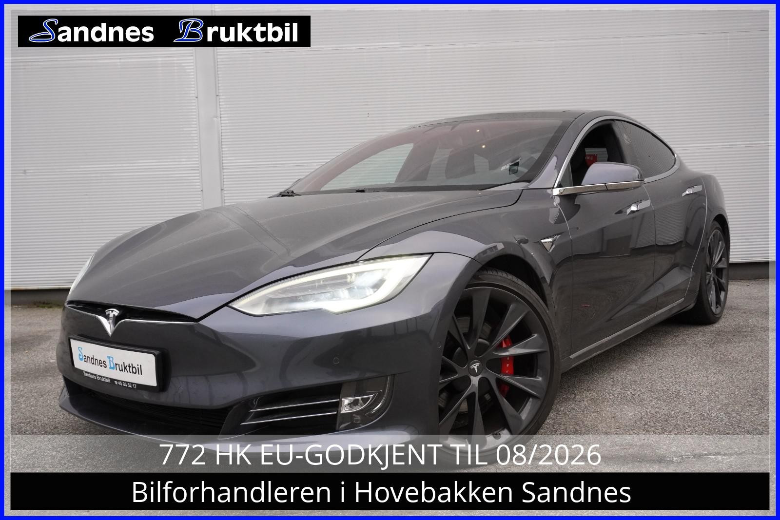 Tesla Model S P100D LUDICROUS MCU2,SKINN,VINTERPAKKE,PANO,CCS,NETFLIX