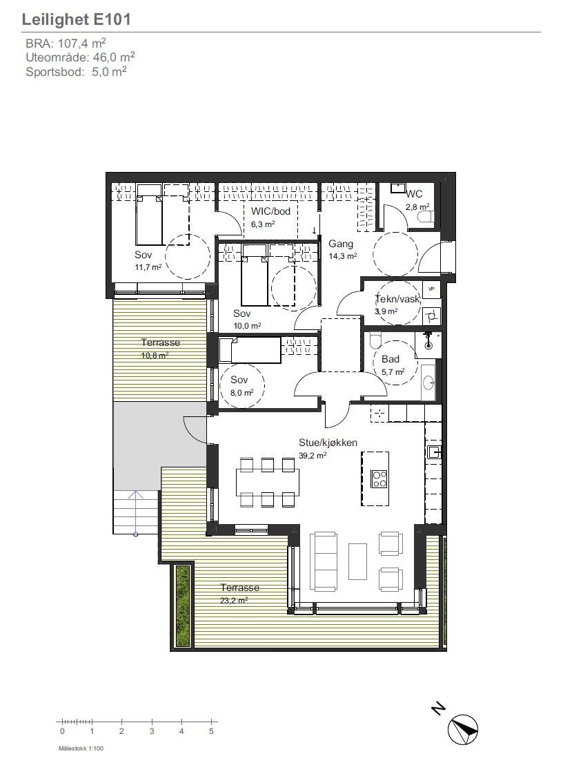 Plantegning - E101 Galleribilde