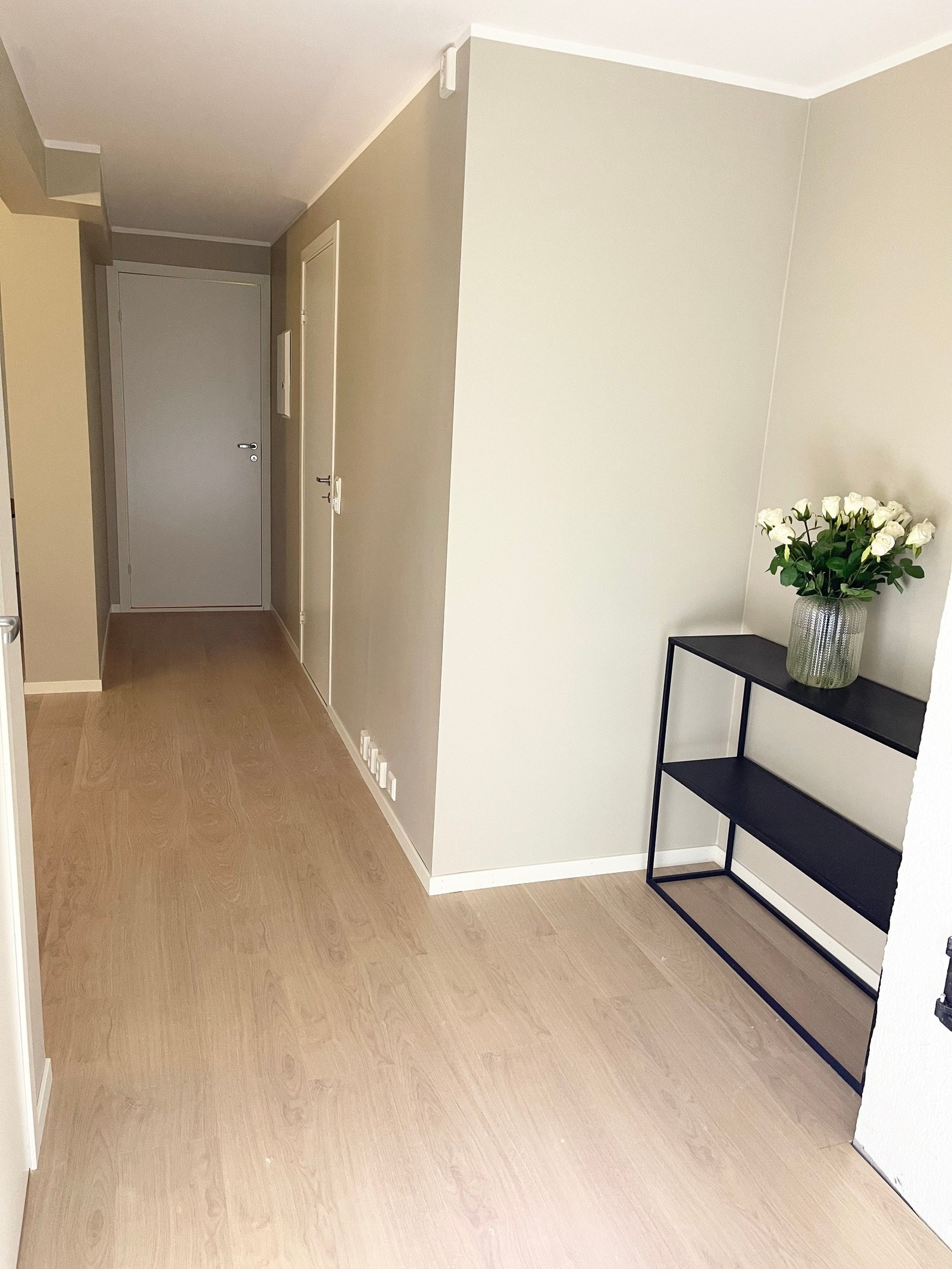 Gang med et lite innhuk. Plass til en kommode, hundebur eller lignende Galleribilde