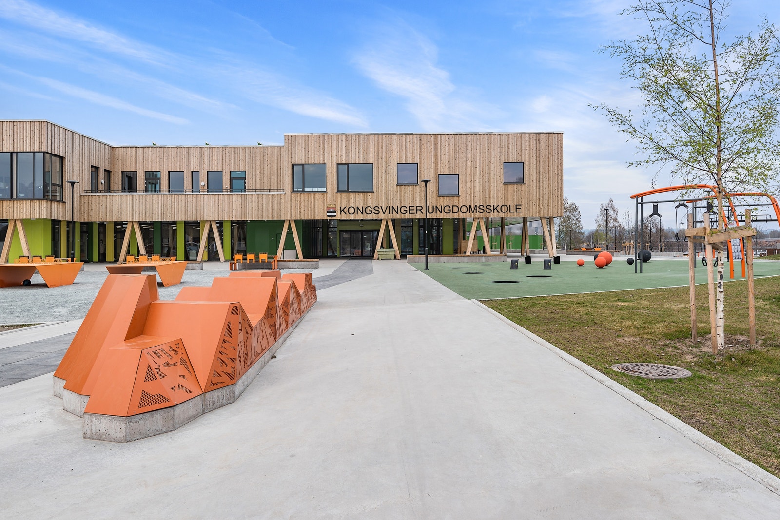 Kongsvinger ungdomsskole (KUSK) 5,8 km unna. Galleribilde