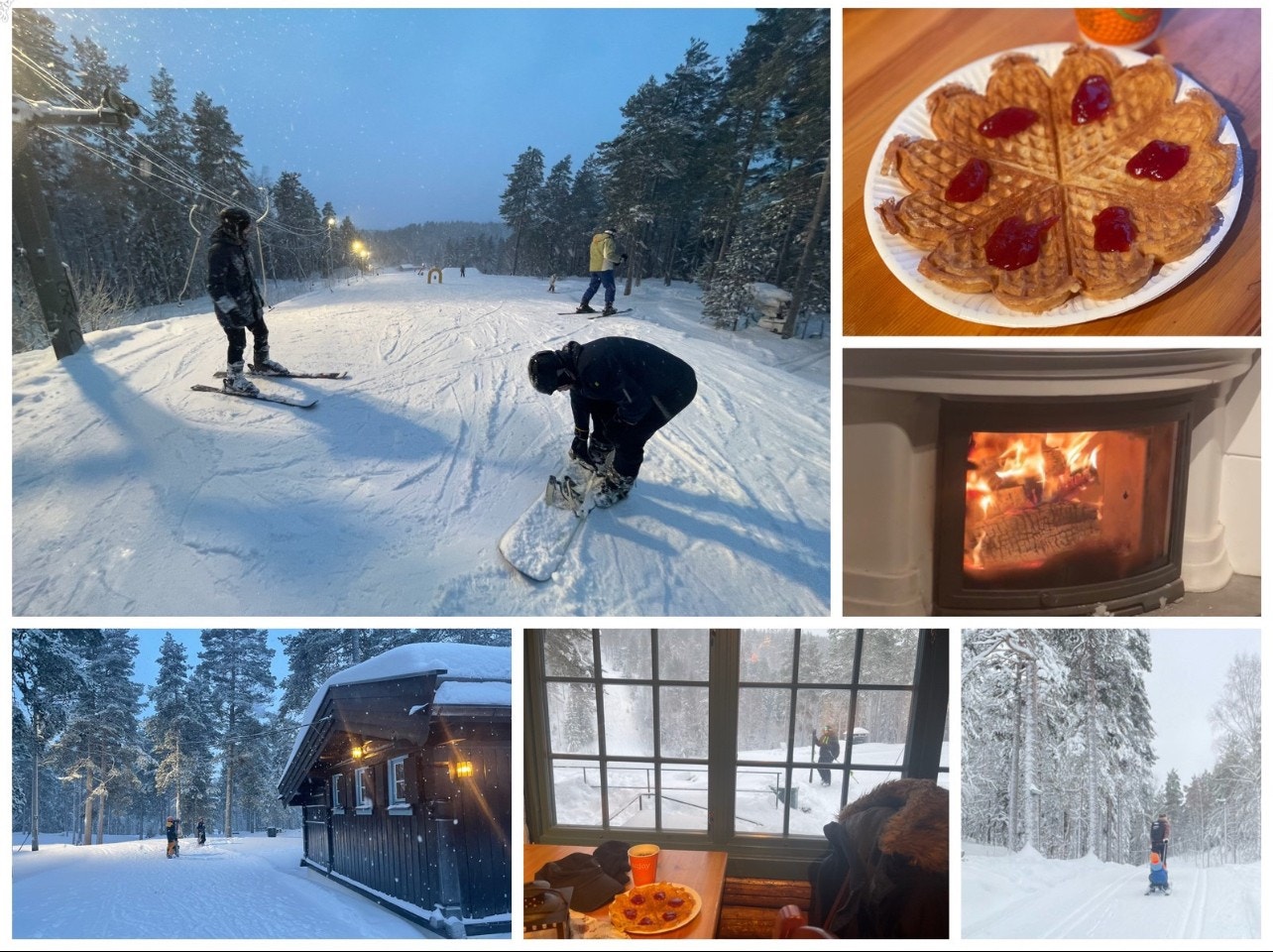 Vinterstid: lysløyper, gratis alpinbakke, servering Galleribilde