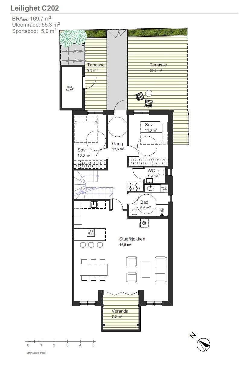 Plantegning - C202 - Hovedetasje Galleribilde