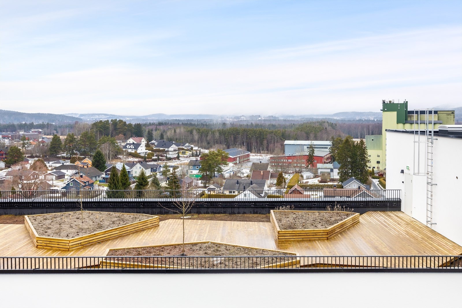Felles takterrasse i 8. etasje i blokk A Galleribilde