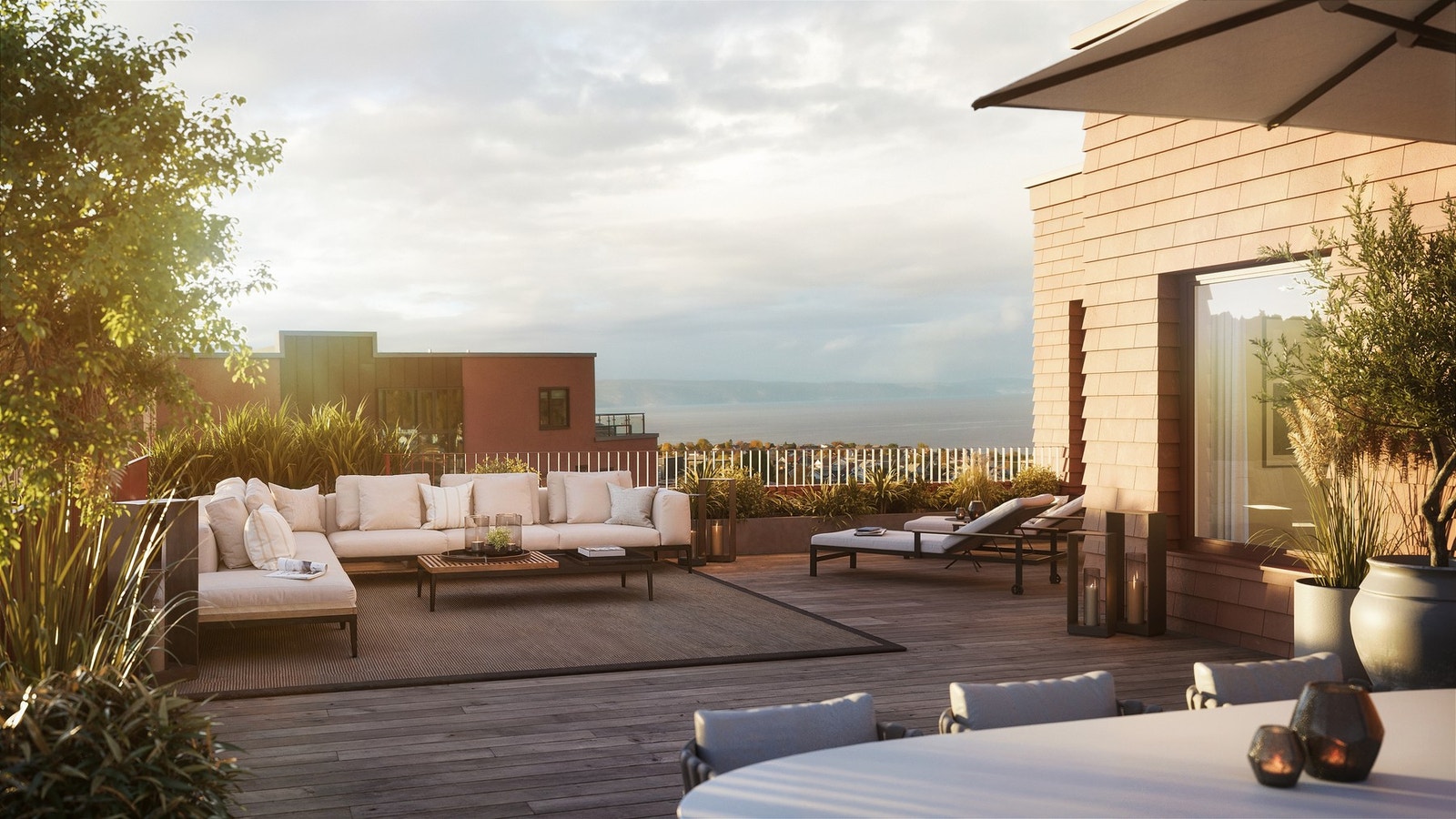 En herlig takterrasse på 92 kvm. Galleribilde