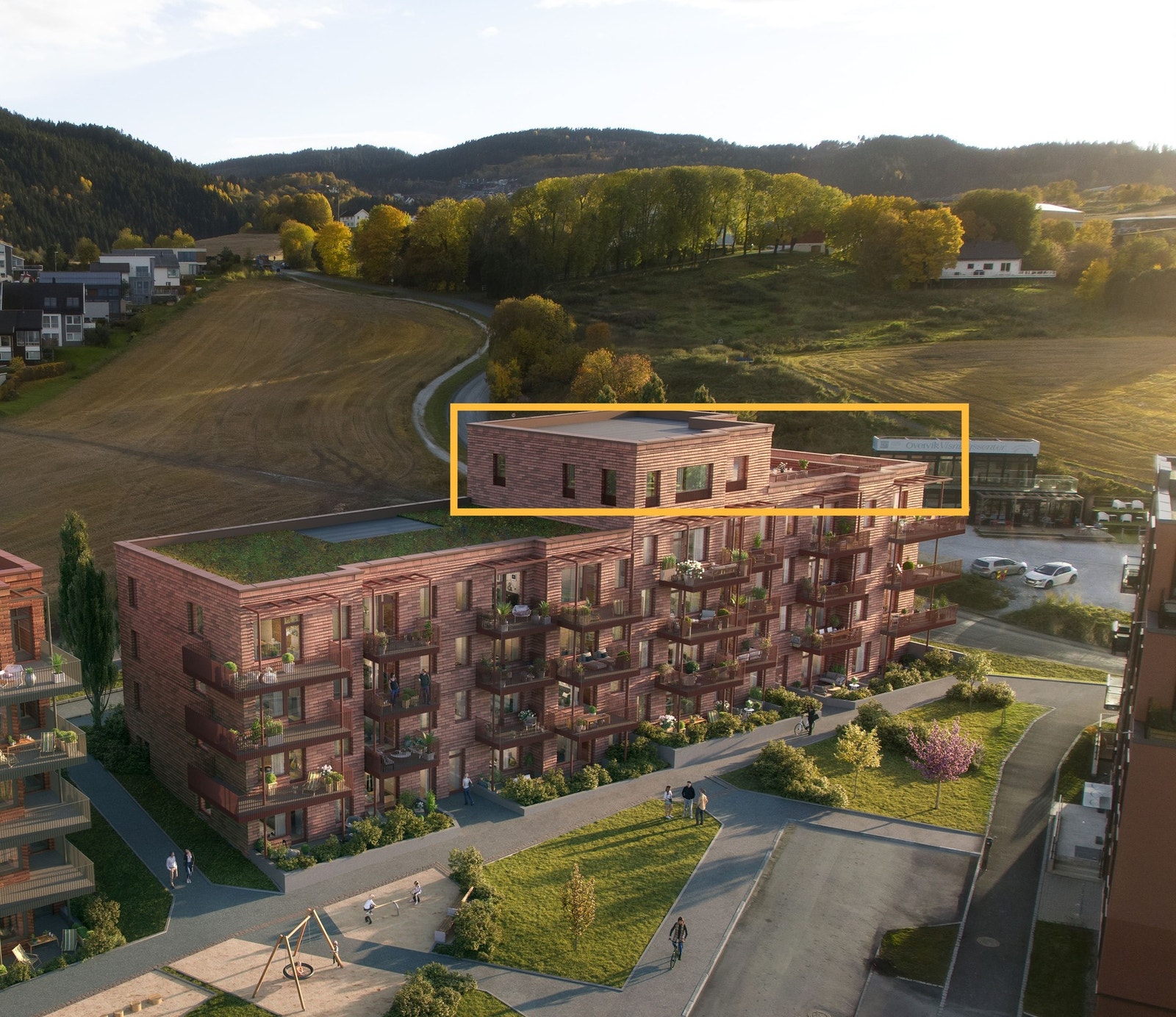 Flott toppleilighet med en fantastisk takterrasse! Galleribilde