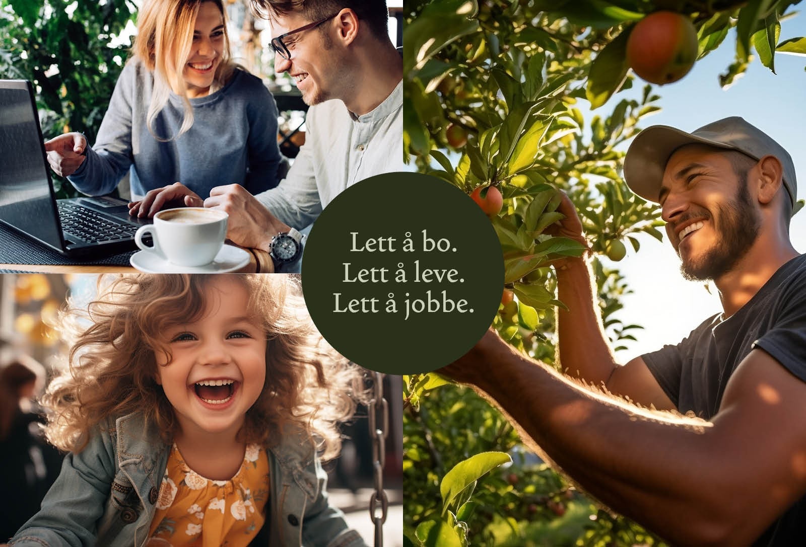 Med gode boliger og mange fellesfordeler blir det lett å bo, lett å leve, lett å jobbe. Galleribilde