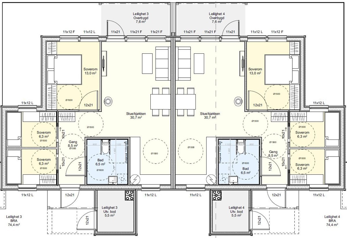 Ledige Leiligheiter Hovedplan Galleribilde