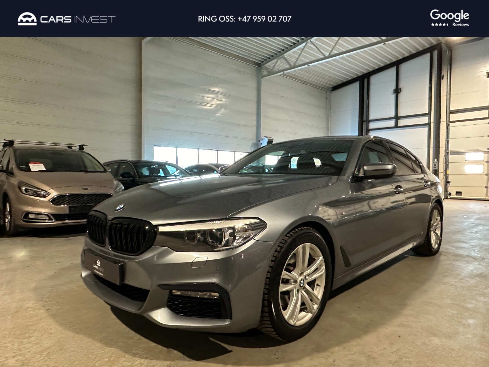 BMW 5-serie 190hk M-Sport Alcantara/Skinn|Krok|Kamera|Navi|Ny Eu !