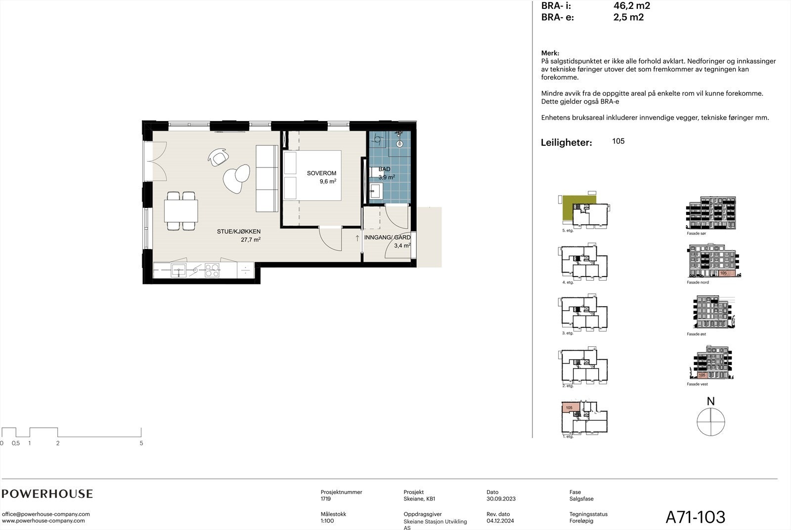 Salgstegning 105 Galleribilde