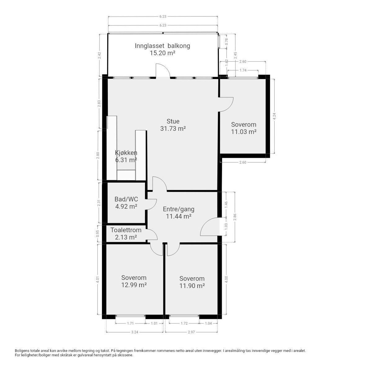 Plantegning 1.etg. Galleribilde