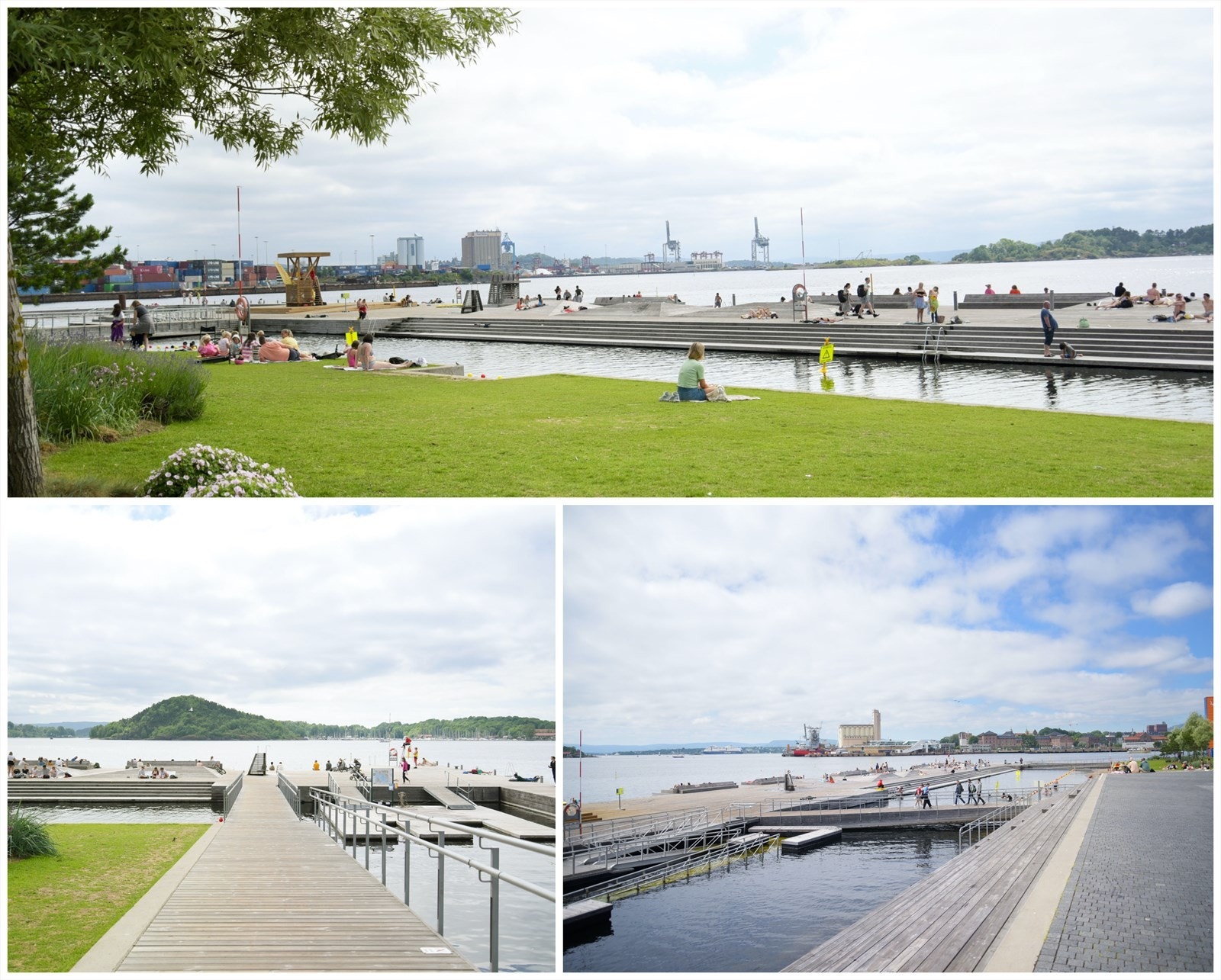 Også kort vei videre til bademuligheter på Sørenga med bredt utvalg av spisesteder. Galleribilde