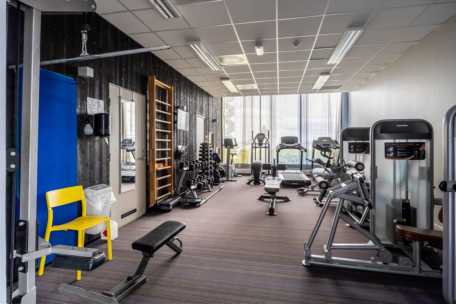 Felles treningsrom som beboerne i sameiet kan benytte seg av. Galleribilde