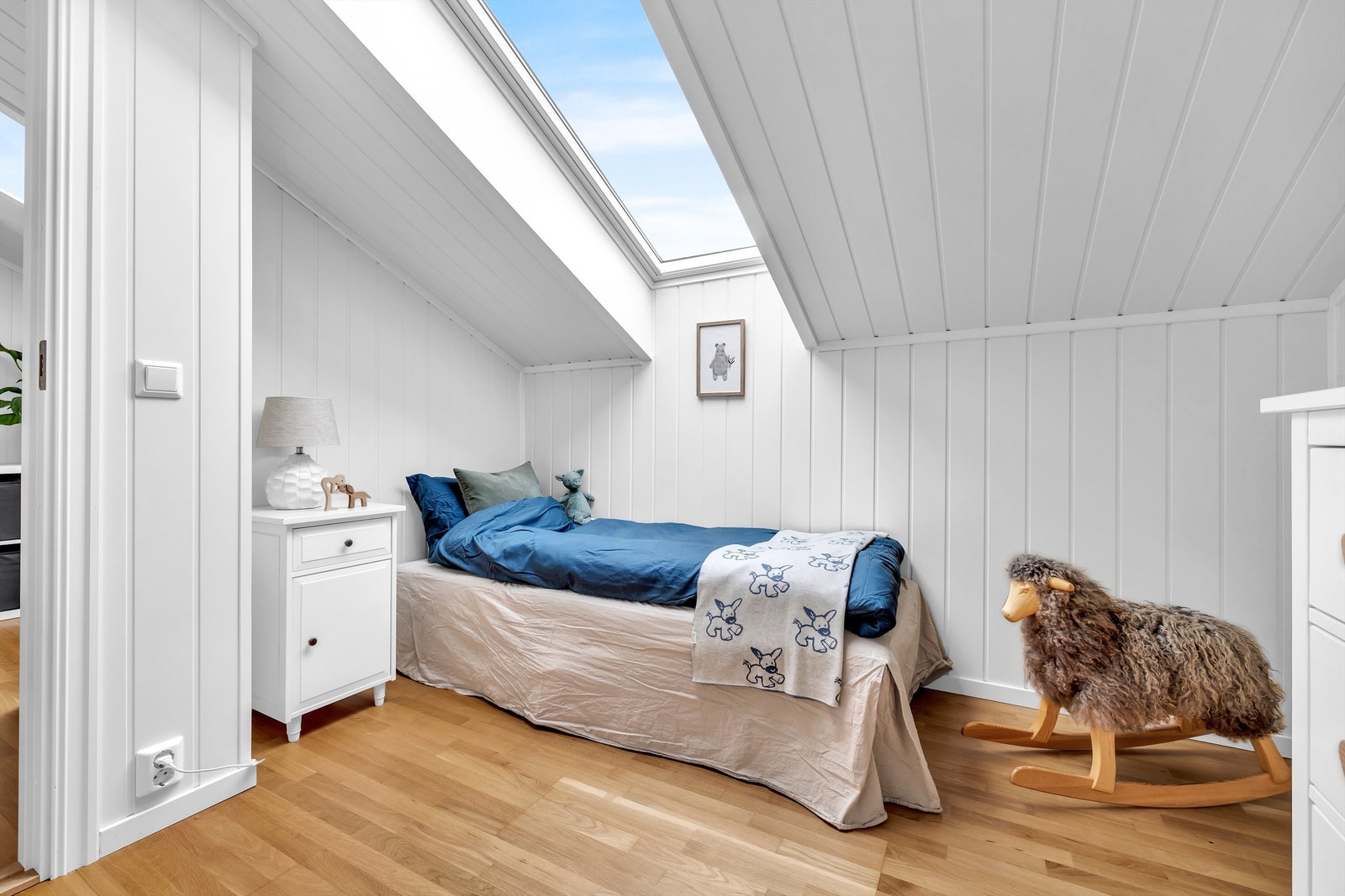 Soverom på loftet. Galleribilde