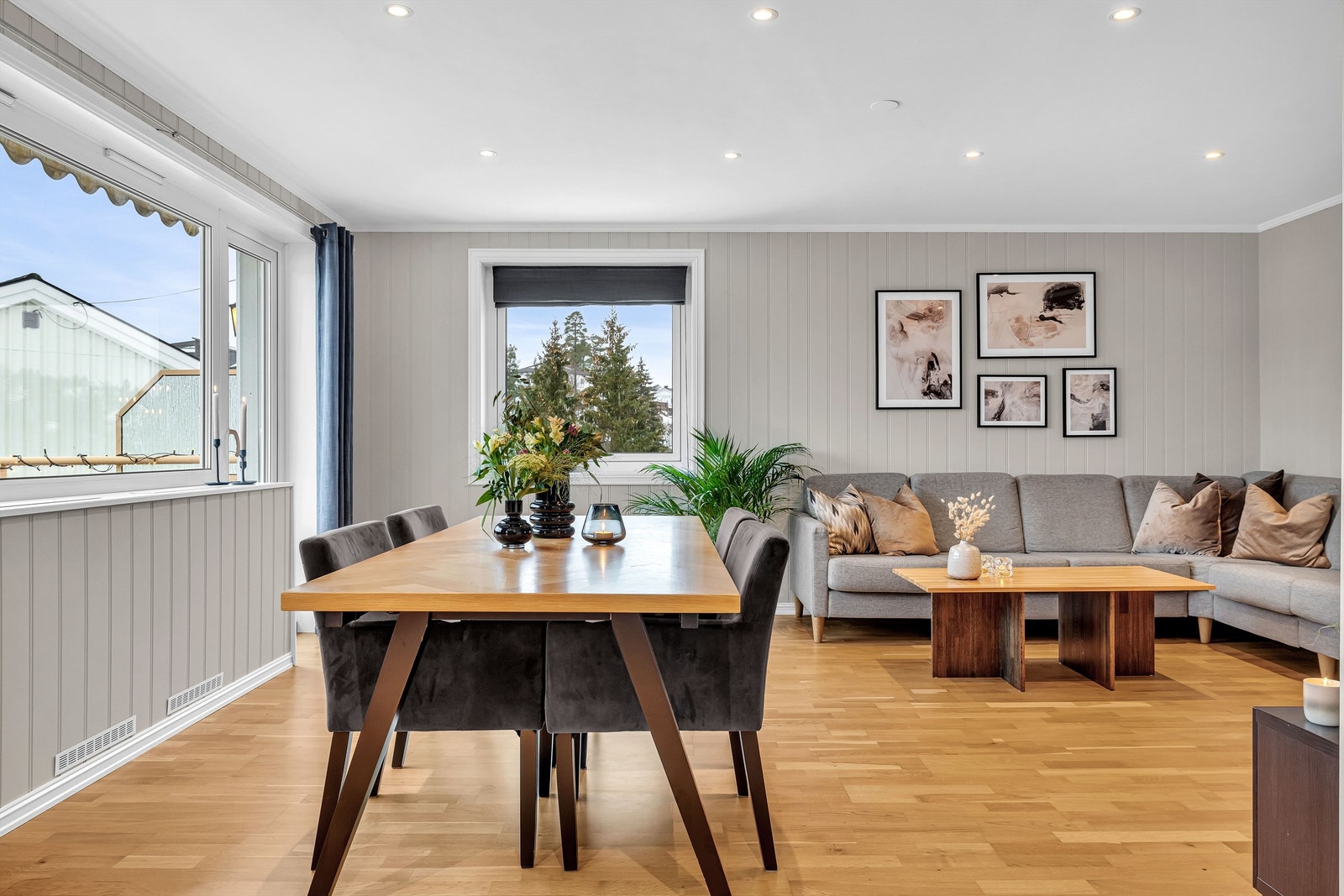 God plass til hyggelig spisestue. Galleribilde
