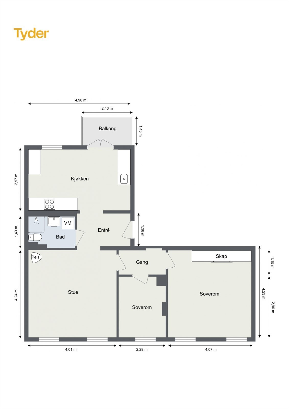 Plantegning. Galleribilde