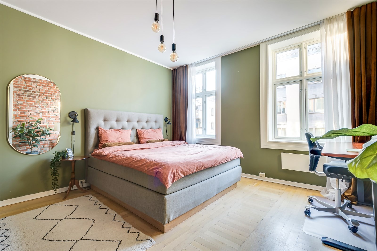 Hovedsoverommet er av meget generøs størrelse og gir en svært god romfølelse. Galleribilde