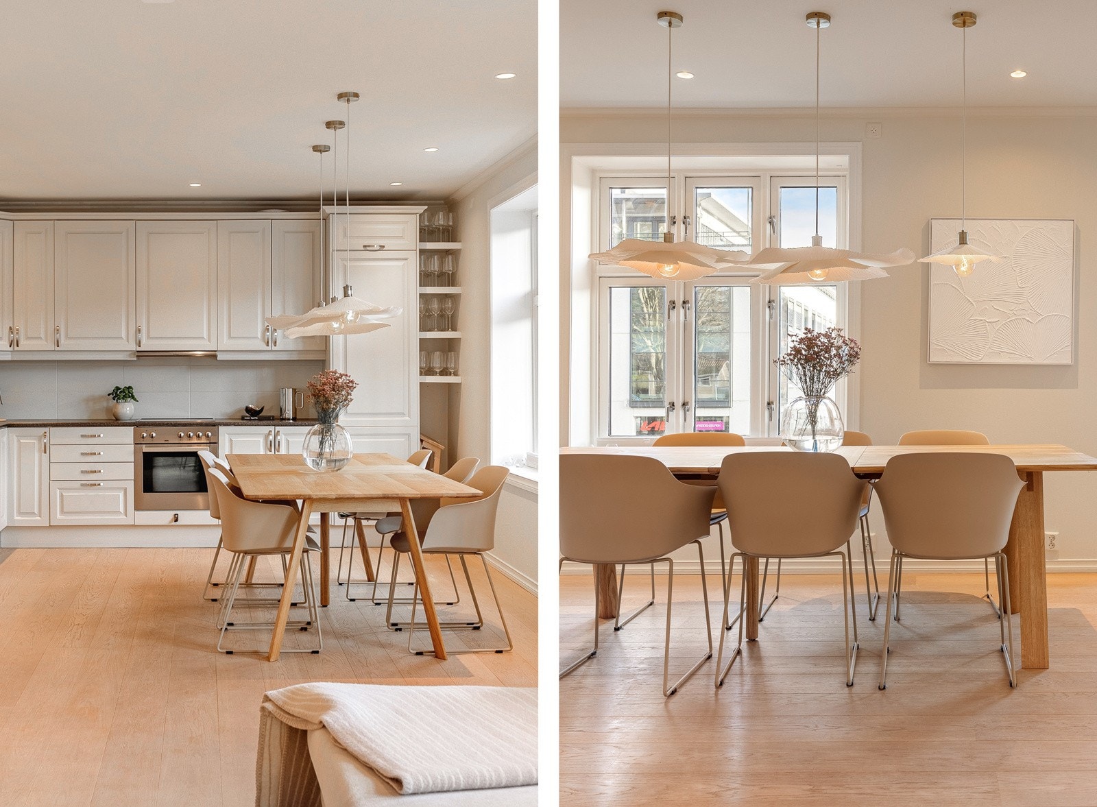 Det store arealet gjør det enkelt å innrede med både sofagruppe samt spisegruppe med mer. Galleribilde