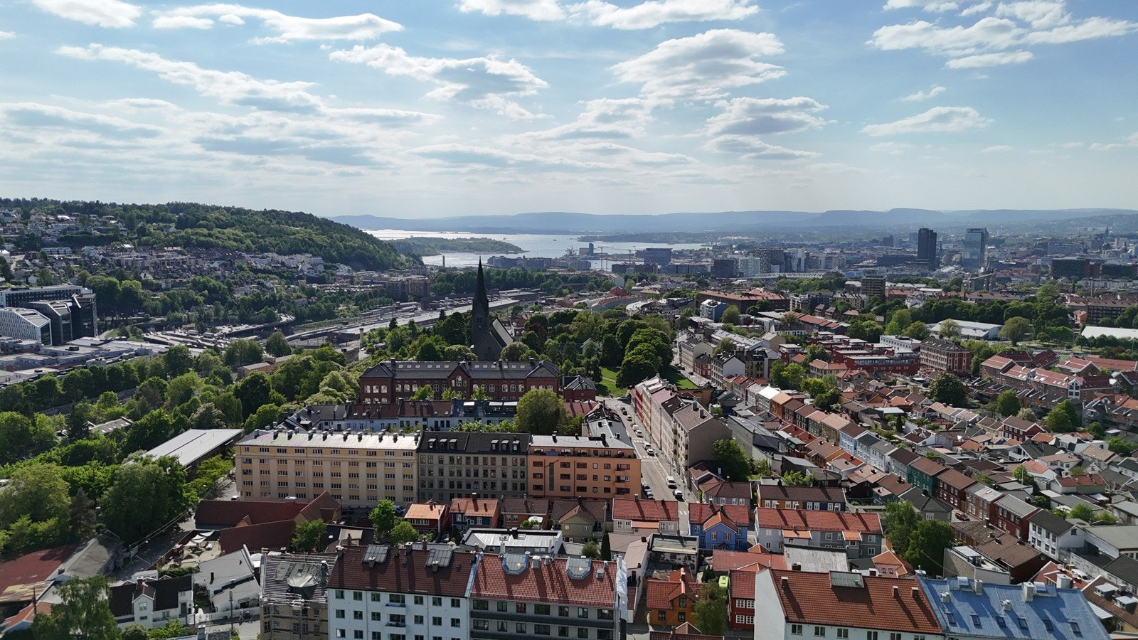 Sånn ser bydelen ut for fuglene som kommer hjem etter vinteren. Galleribilde