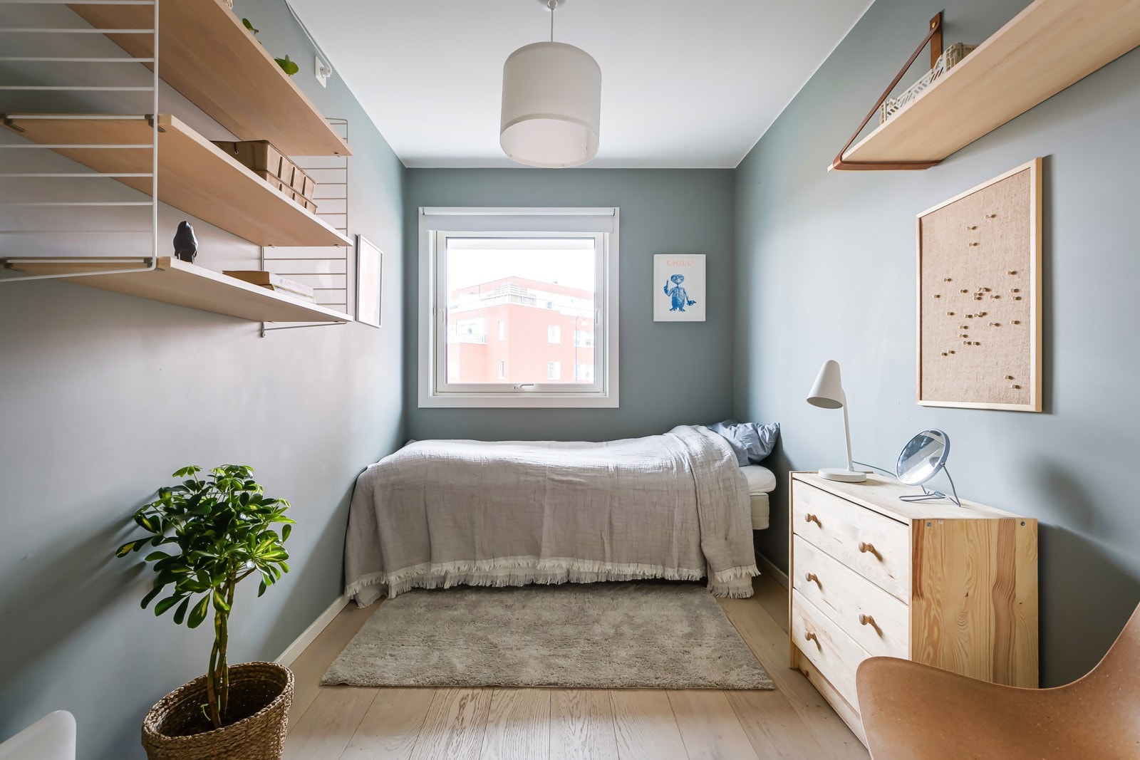 Noen familier trenger tre soverom. For andre holder det med to, og et gjesteværelse eller hjemmekontor. Tada! Galleribilde