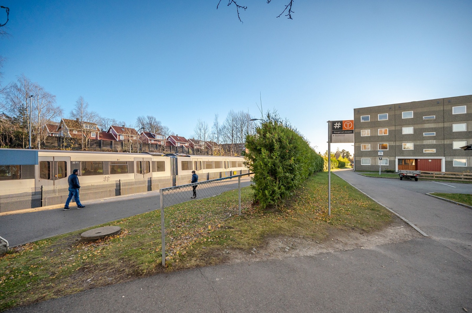Svært kort vei til kolletivtransport Galleribilde