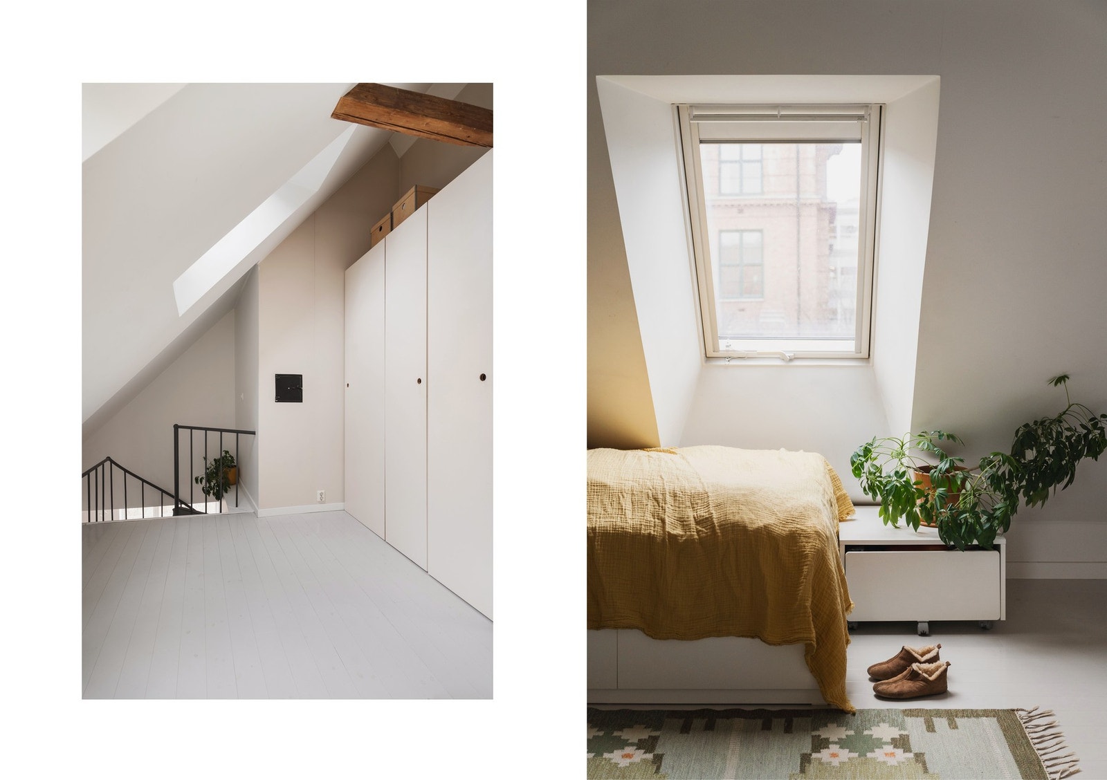 Rikelig med lagring i de medfølgende garderobeskapene. Galleribilde