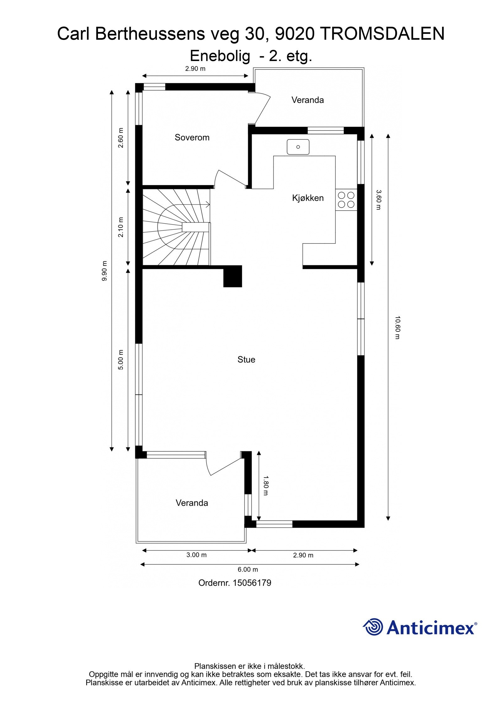 Plantegning 2. etasje Galleribilde
