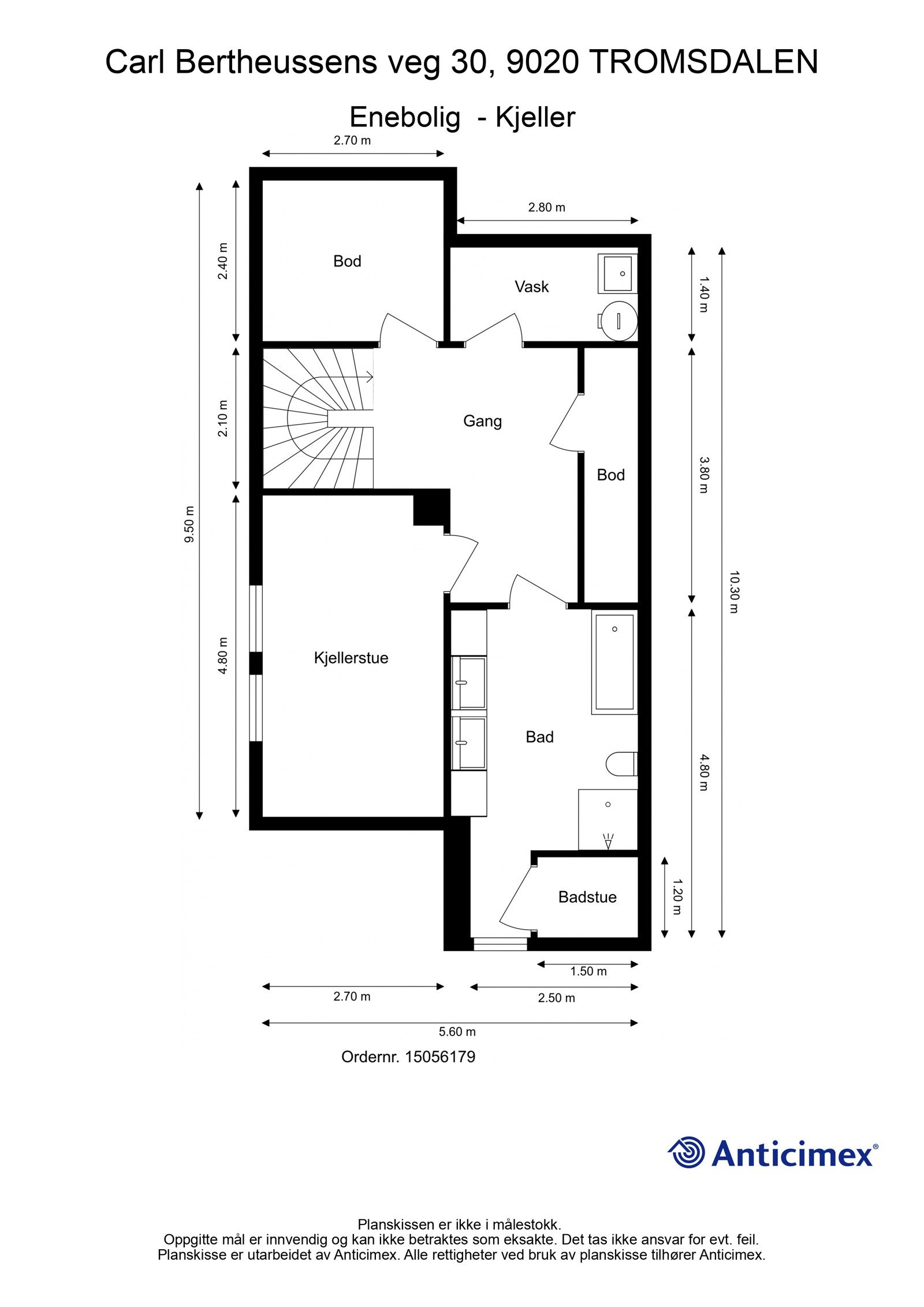 Plantegning 1. etasje Galleribilde