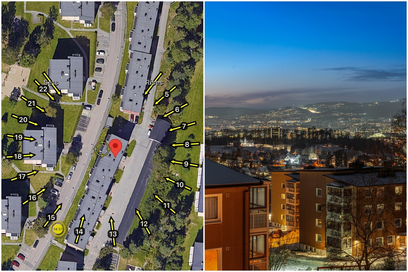 Den vestvendte beliggenheten sørger for meget gode solforhold. Galleribilde