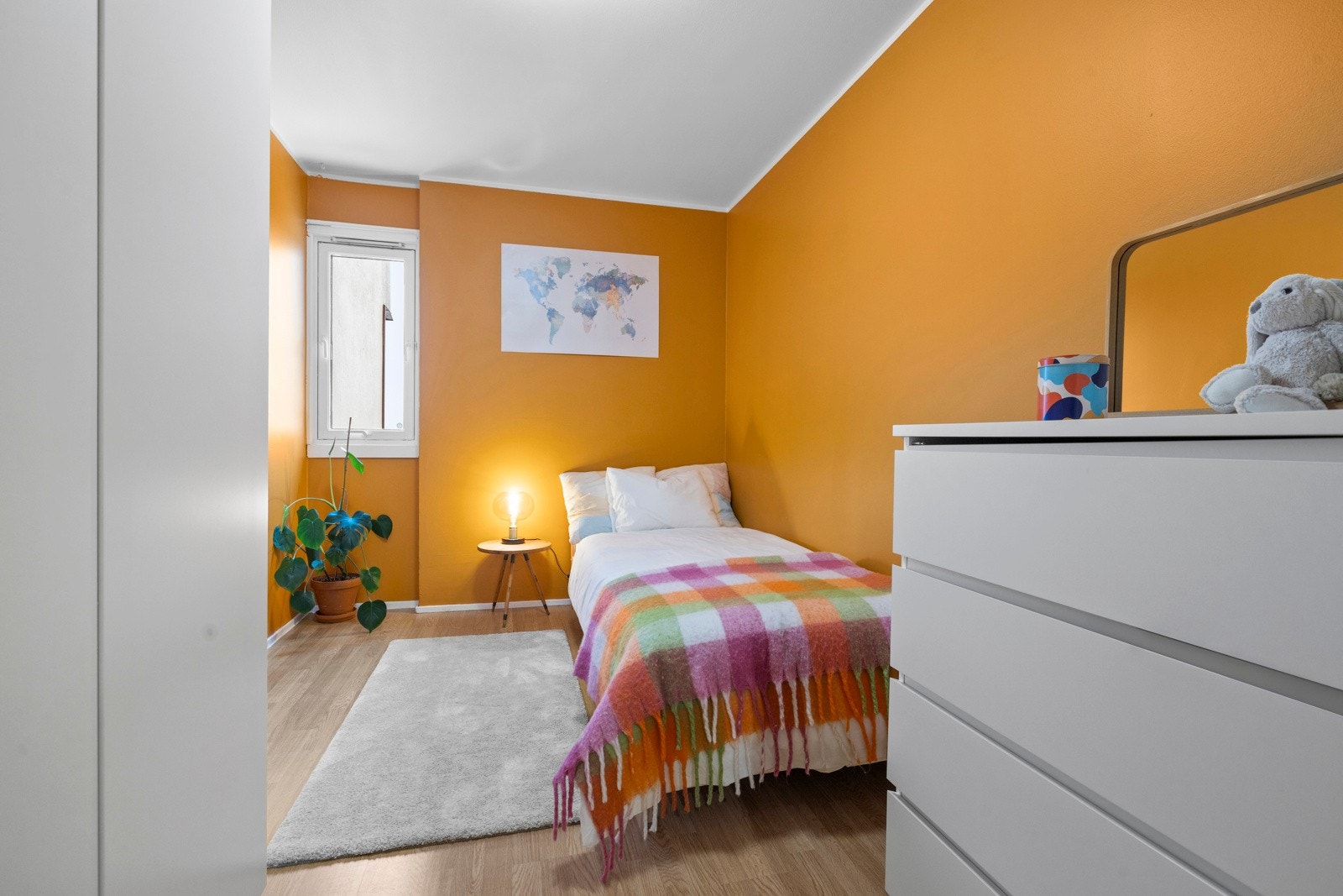 Det innredede rommet benyttes i dag som soverom Galleribilde