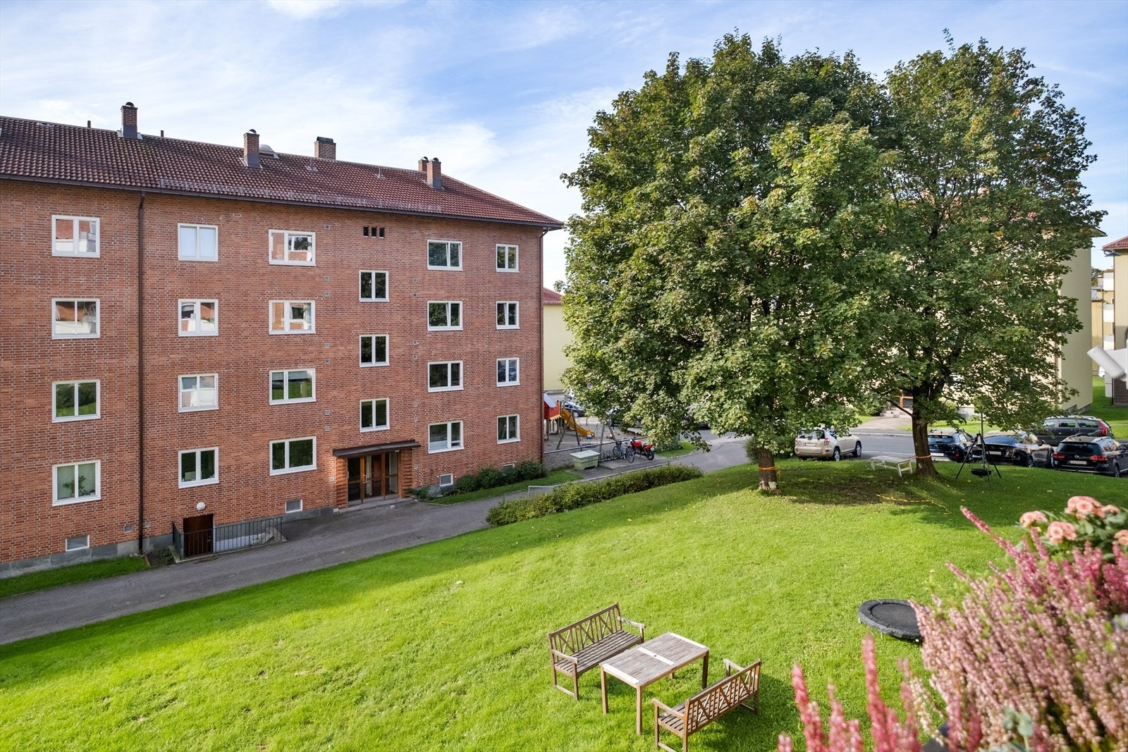 Utsikt fra balkong. Galleribilde