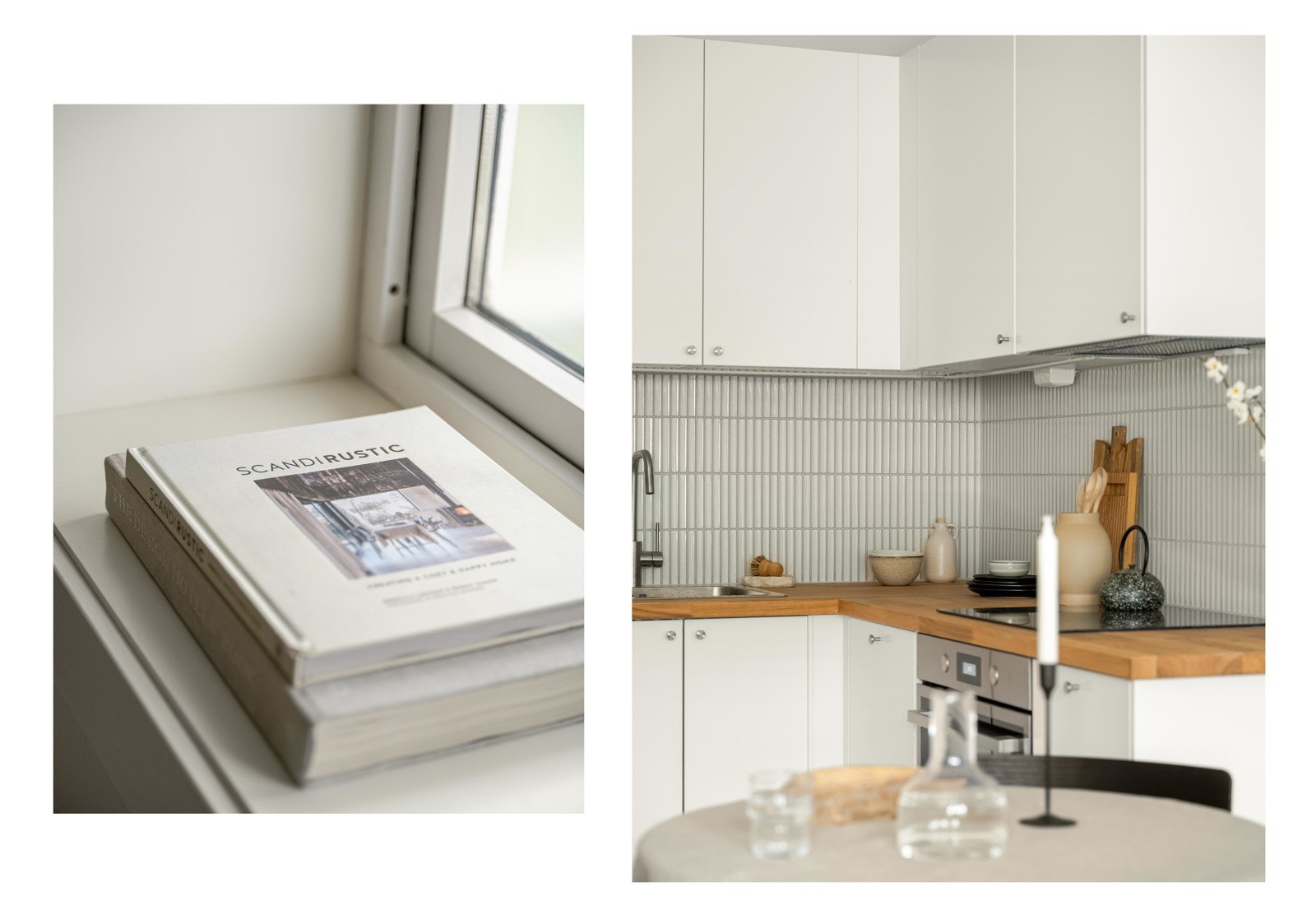 I enden av rommet finner vi kjøkkenet. Galleribilde