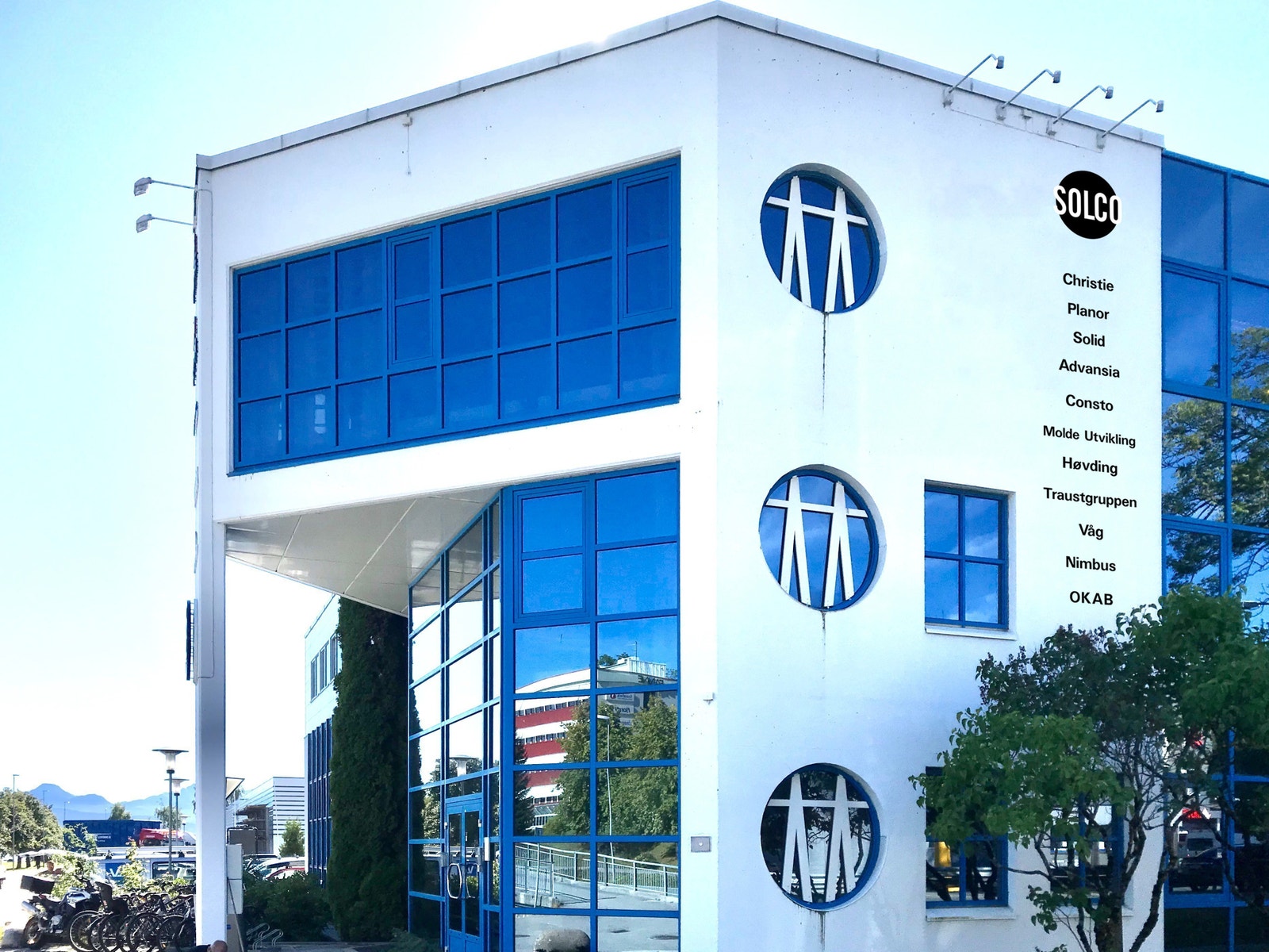 Det er gode muligheter for profilering på fasaden Galleribilde