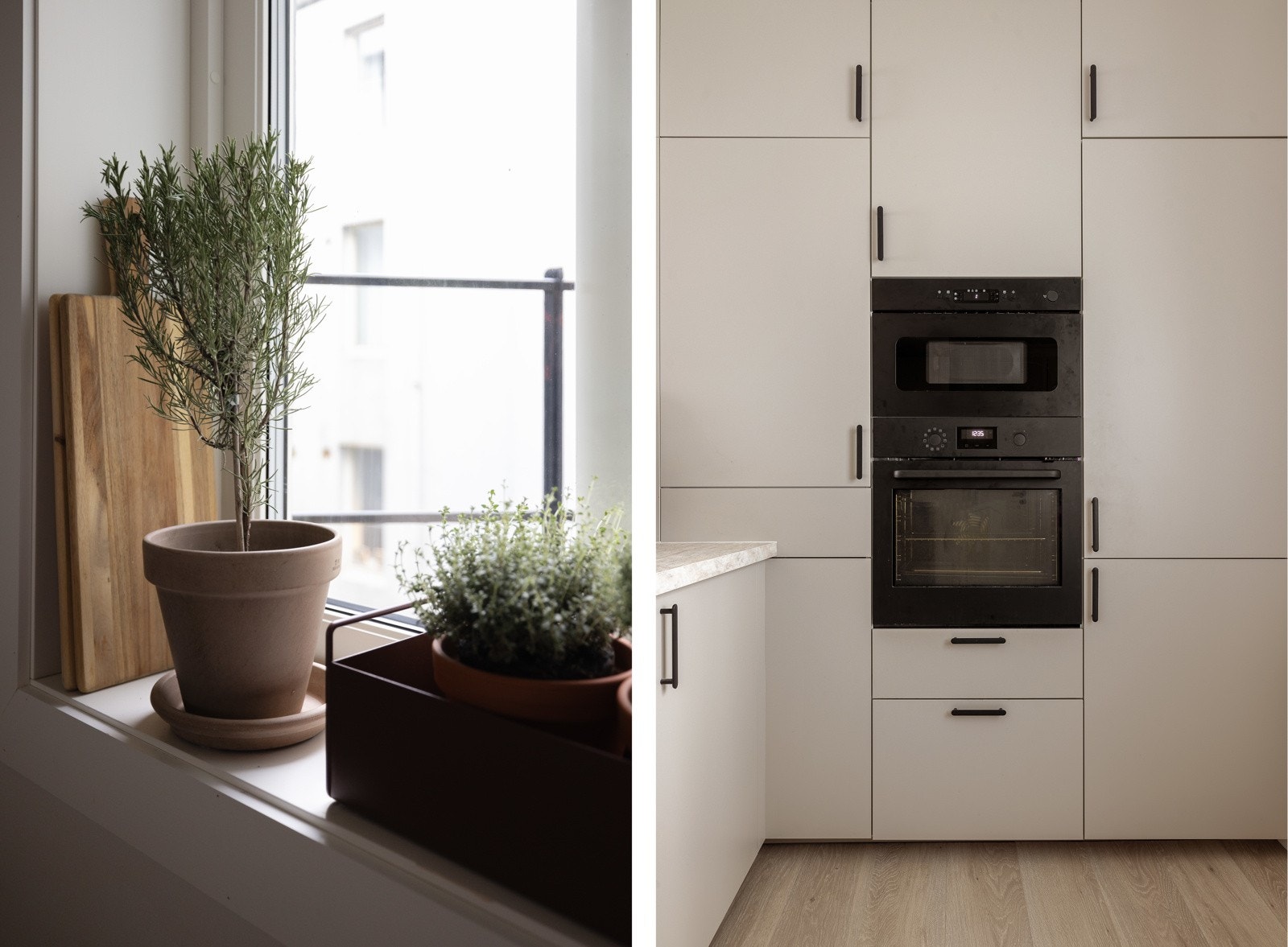 Av hvitevarer er det stekeovn, mikrobølgeovn, platetopp med integrert ventilator, kjøleskap med frysedel, oppvaskmaskin og vaskemaskin. Galleribilde