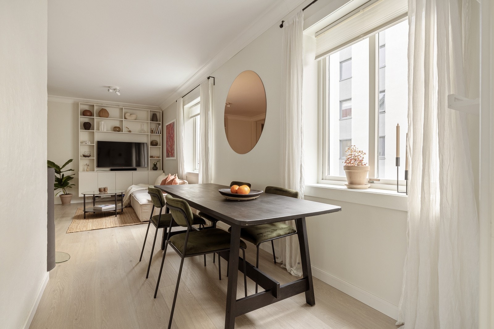 Planløsningen er helt ideell for innredning i flere soner. Galleribilde