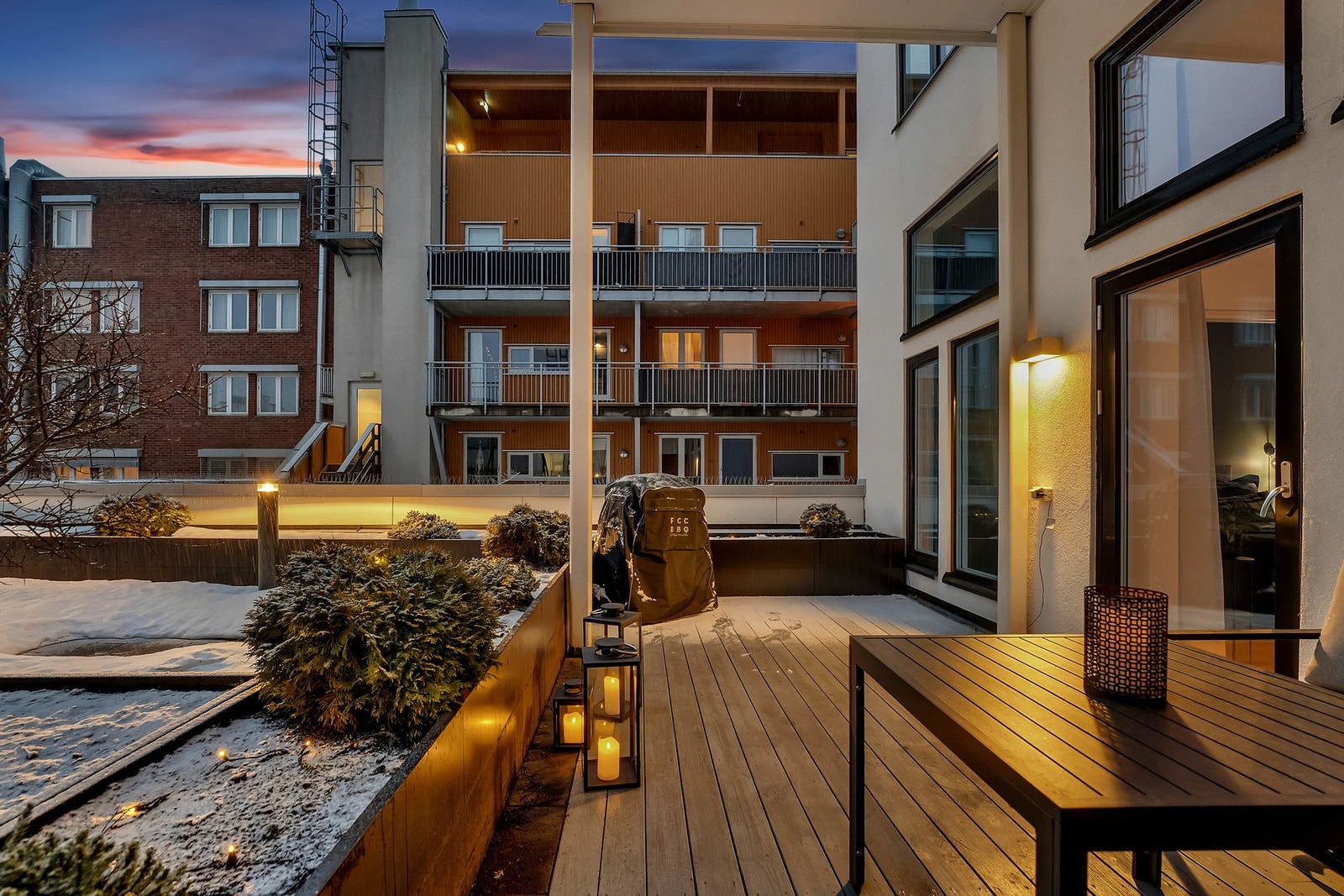 Her kan man nyte lange og trivelige sommerkvelder. Galleribilde