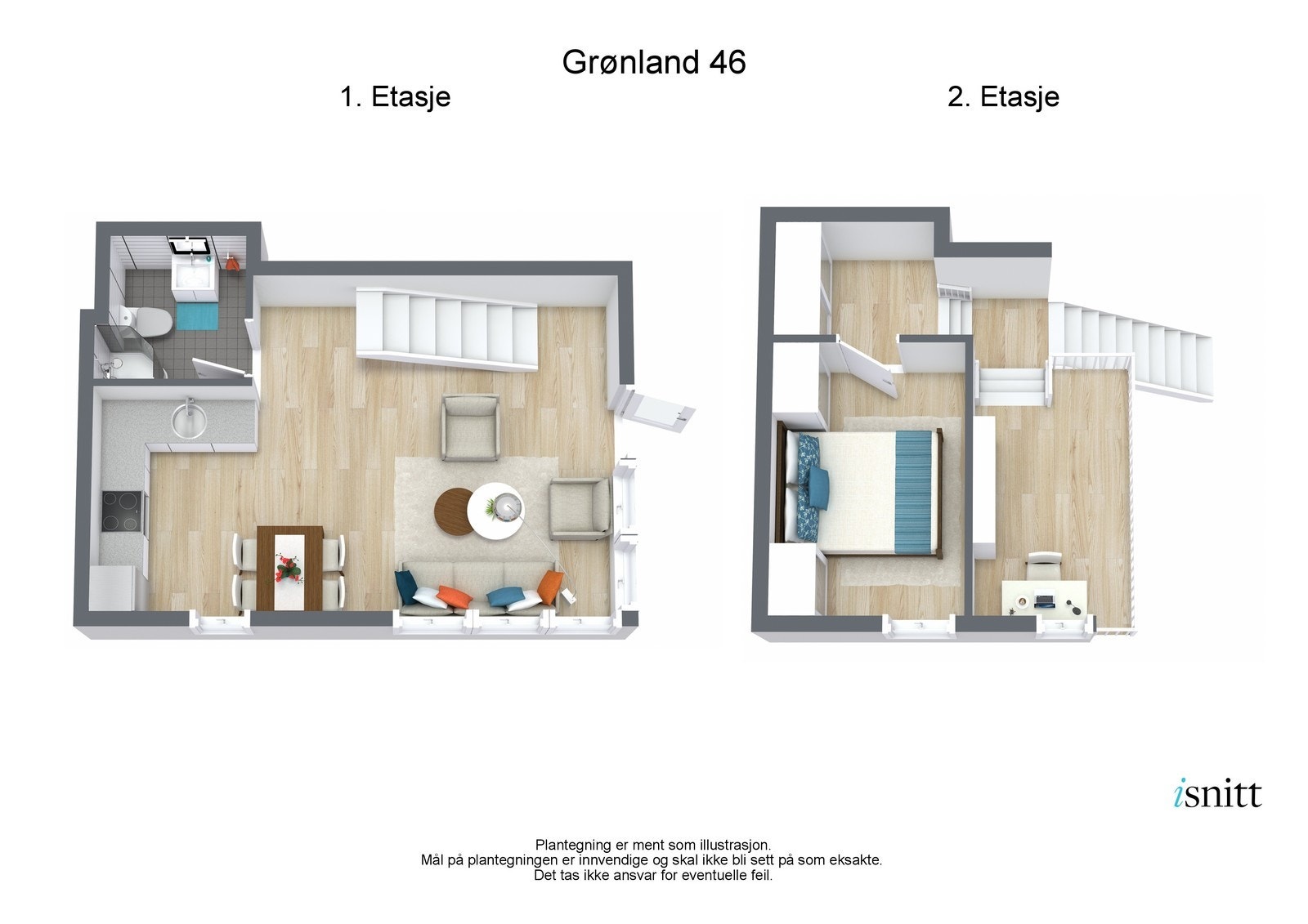 Plantegning 3D Galleribilde