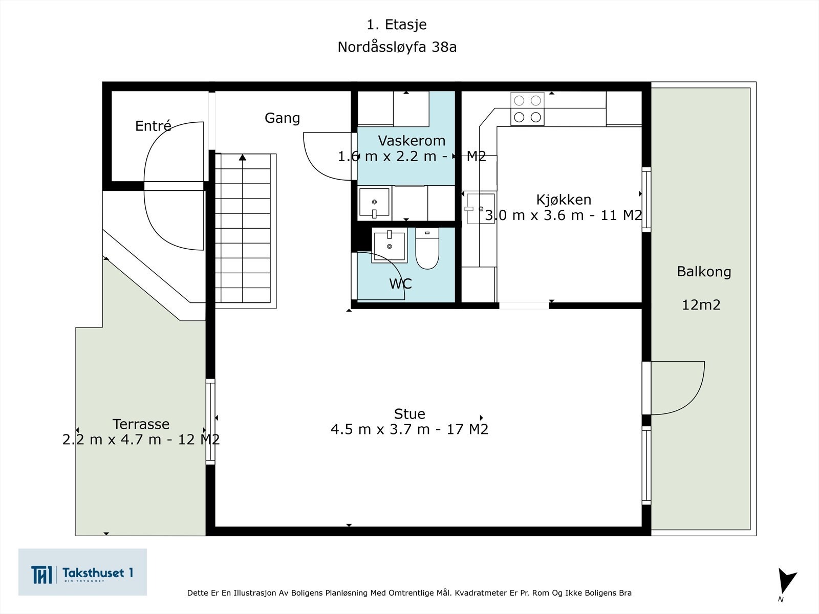 Plantegning 1.etasje. Galleribilde