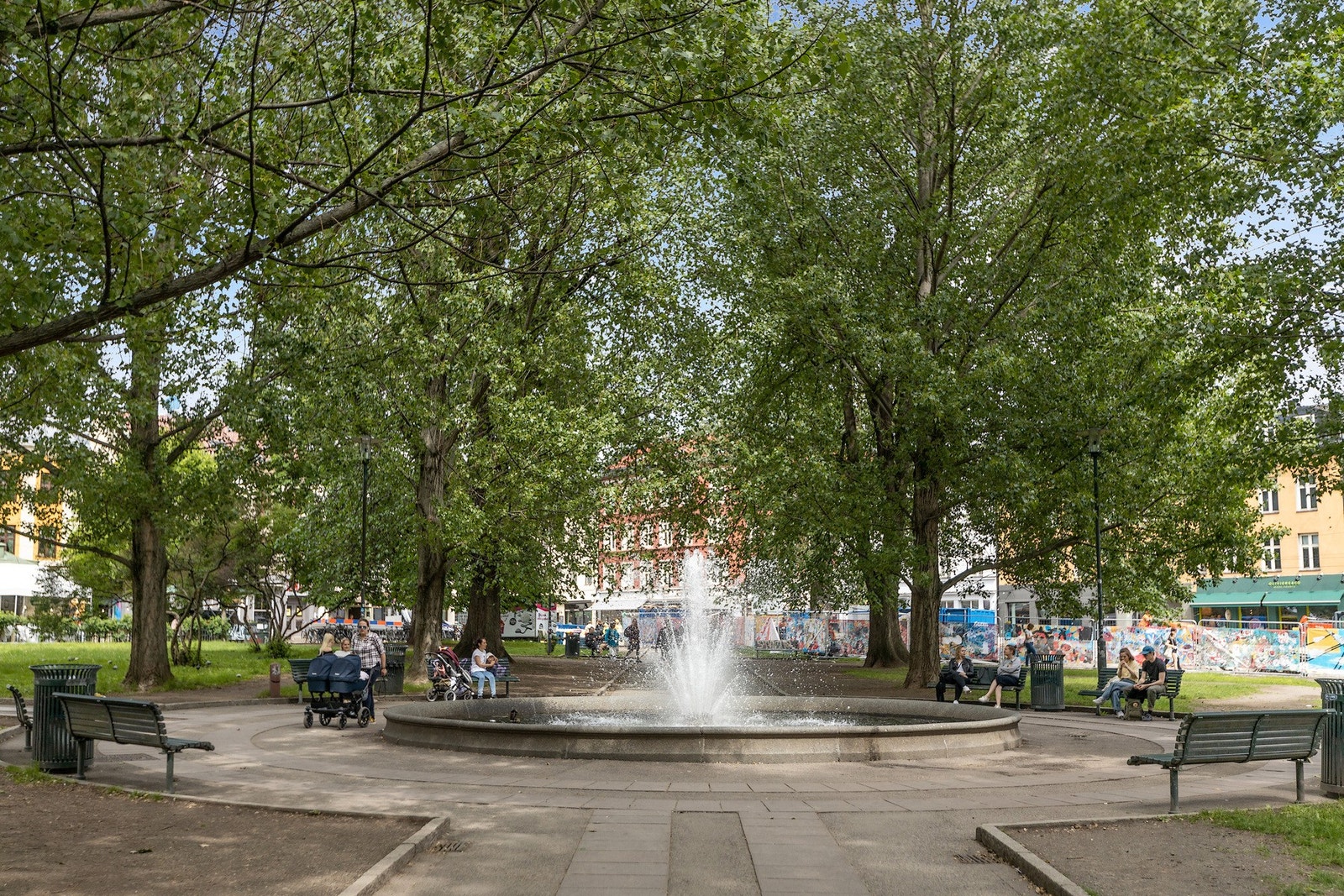 Nærområdet - Olaf Ryes plass. Galleribilde