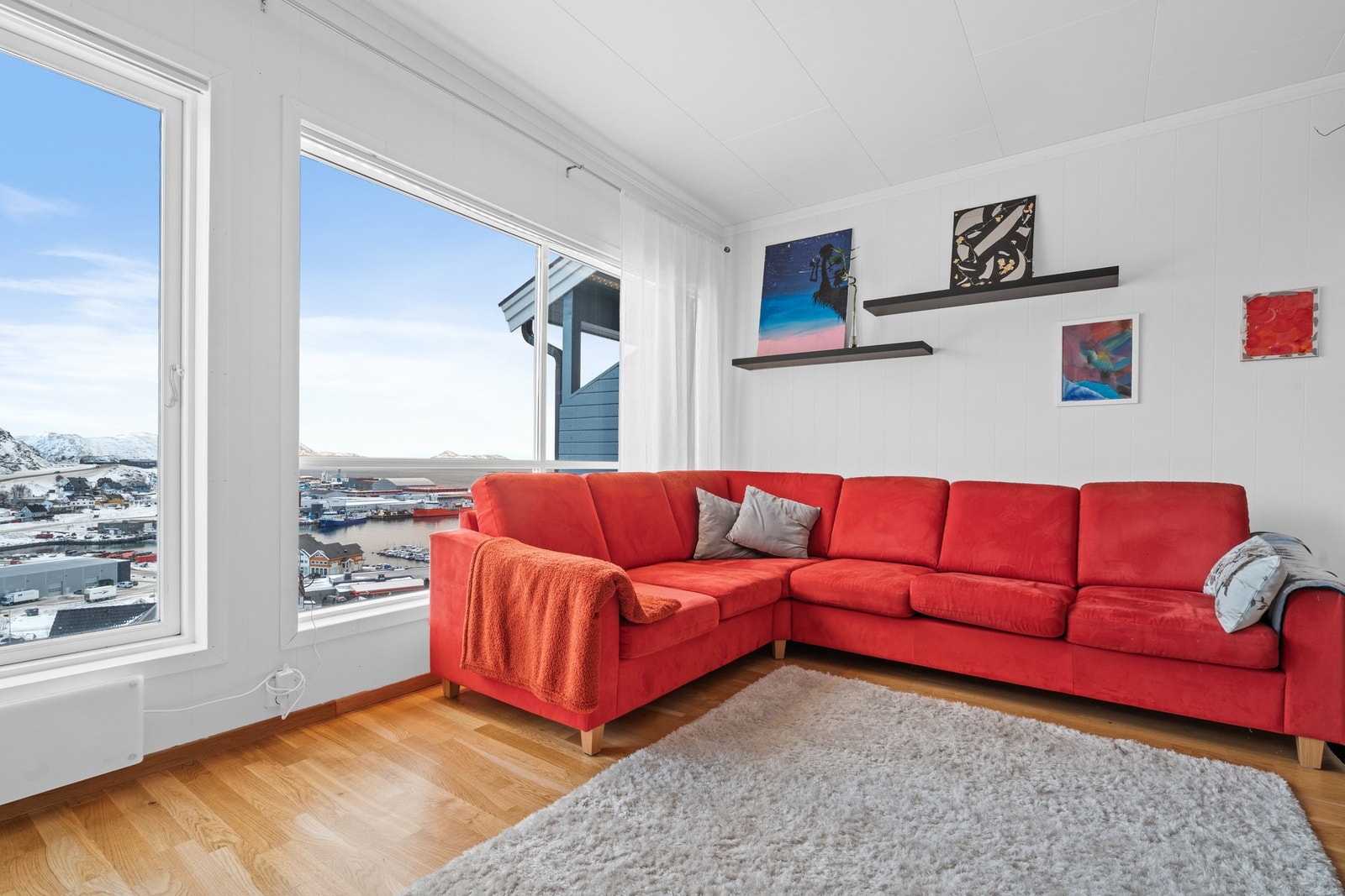 Stuen med utsikt Galleribilde
