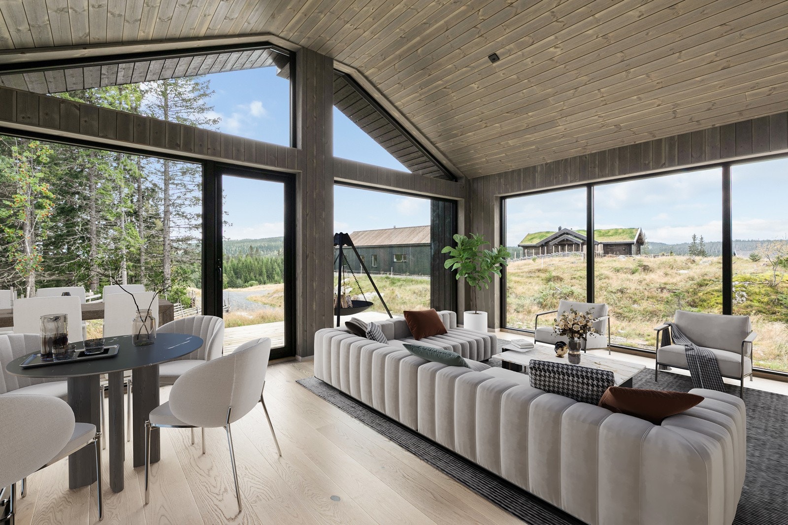 Bildet er digitalt stylet. Stue Galleribilde