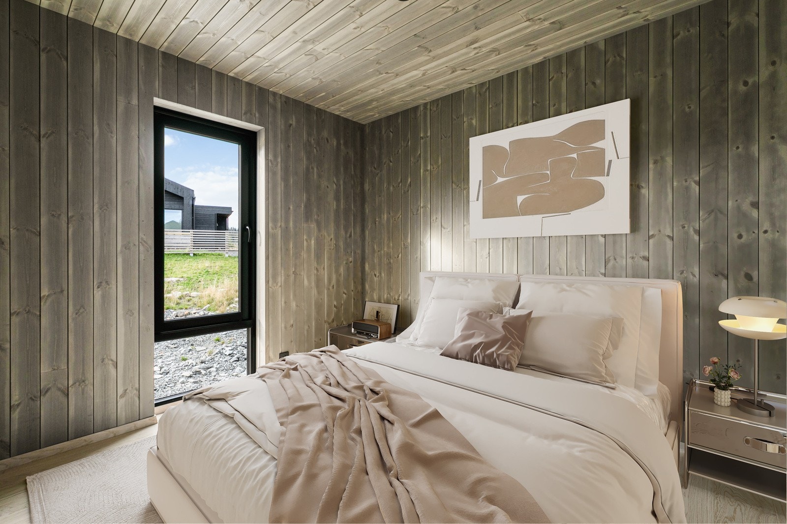 Bildet er digitalt stylet. Soverom Galleribilde